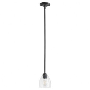 Quorum Lighting Reyes 1 - Light Pendant in  Textured Black - 1 of 1