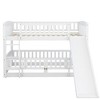 NicBex Twin Over Twin Bunk Bed with Guardrail and Fence,Loft Bed with Ladder and Slide,Modern Bunk Beds,Noise Reduced Bunk Beds for Bedroom - 4 of 4