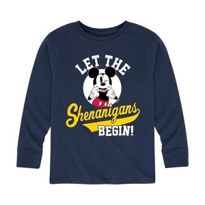 Boys' - Disney - Let The Shenanigans Begin Long Sleeve Graphic T-Shirt - 1 of 4