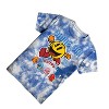 Boys Pacman Video Game Shirt - Pac-Man, Ms. Pac-Man, Jr. Pac-Man - Namco Atari Pac-Man Official Tie Dye T-Shirt (Royal Blue Dye, Large) - 4 of 4