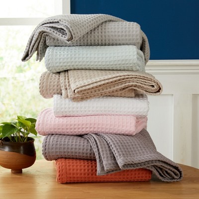 Market Place 100 Cotton Waffle Weave Bed Blanket