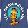 Girls' - Garfield - Ignoring You Fitted Short Sleeve Graphic T-Shirt - 2 of 4