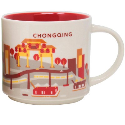 Starbucks You Are Here Series Chongqing Ceramic Mug, 14 Oz