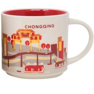 Starbucks You Are Here Series Chongqing Ceramic Mug, 14 Oz - 1 of 3