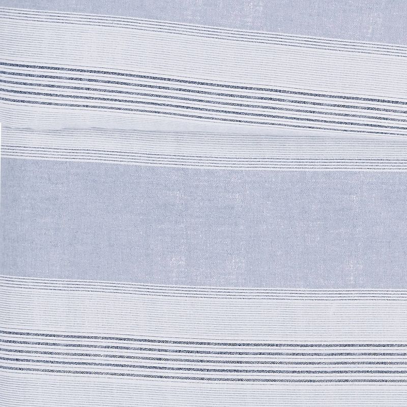 Stripe Flannel Duvet Cover Set - London Fog, 6 of 8
