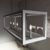 Hunter Fan Squire Manor and Dark Ash 5-Light Linear Kitchen Island Chandelier Ceiling Light Fixture Matte Black - 3 of 4
