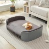 Dog Sofa Bed for Small Dogs and Cats,Elevated Pet Couch with Washable Cover, Indoor Small Dog Sofa for Living Room - LAOTIES - 3 of 4