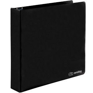 3 Ring Binder Clear View Cover with 2 Inside Pockets, Colored School Supplies Office and Home Binders – by Enday - 1 of 4