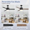 Airsurfer 52" Ceiling Fan with Light in Matte Black and Plywood Blades ¨C 3-Blade Pull Chain Propeller Design - 2 of 4