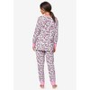 Dreams & Co. Thermal Henley Pajama Set - 3 of 4