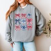 Simply Sage Market Coquette Bow Chart Stars And Stripes Sweatshirt - 3 of 4