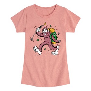 Girls' - Instant Message - Sasquatch Hike Fitted Short Sleeve Graphic T-Shirt - 1 of 4