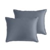 Riverbrook Home 9pc King Noble Tencel Comforter Bedding Set Sky Blue: Includes Decorative Pillows & Euro Shams - 2 of 4