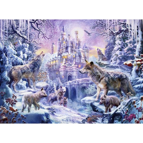 Puzzle 500 pièces Wolf Lake Fantasy