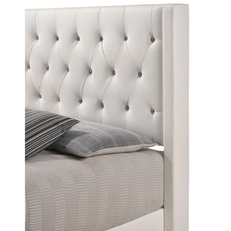 Passion Furniture Bergen Full Tufted Panel Bed, 3 of 8