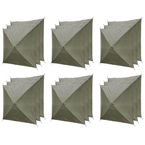 Clam Quick-Set Wind and Sun Panel Attachment for Escape Sport Screen Shelter Canopy Tent with Carrying Bag, Accessory Only, Green (6 Pack) - 1 of 4