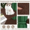 Gulches Green White Brown 61 inch Tree Cat Tree Large Cats Mohair Plush Sisal Condo Rotatable Platforms Anti Tip 43 lbs Furniture - 3 of 4