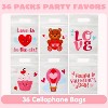 Joyfy 36/48 Pcs Valentine’s Day Gift Bag with Handles, Candy Bags for Kids Party Favor, Classroom Exchange Gift Bags - 4 of 4