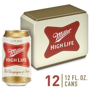 Miller High Life Beer - 12pk/12 fl oz Cans - 1 of 4