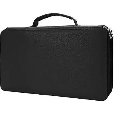 Paaaawaters Colored Pencil Case - 200 Slots Pencil Holder with Zipper Closure Twill Fabric Large Capacity Pencil Case