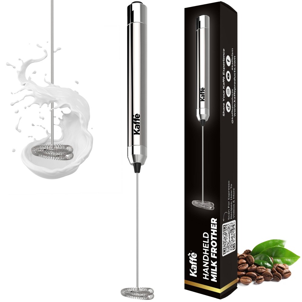 Photos - Coffee Makers Accessory Handheld Milk Frother with Stand - Stainless Steel - Battery Operated (NO
