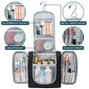PAVILIA Toiletry Bag Travel Women Men, Hanging Water Resistant Makeup Accessories Cosmetic Organizer Large Essential Kit - 2 of 4