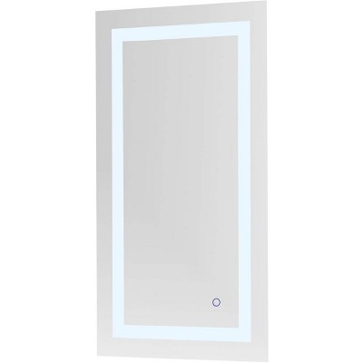Helios 20" x 36" Silver LED Bathroom Vanity Mirror