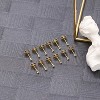 14K Gold Plated 2mm Cubic Zirconia Stud Earrings, 20G Minimalist Cartilage Studs for Women & Men - 2 of 4