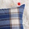 PiccoCasa Decor Cotton Linen Throw Pillow Covers Farmhouse Checkers Plaids Square Cushion Cover - 4 of 4