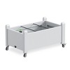 Dolonm 30"x17.7"x17.56" Mobile Garden Bed Planter w/ Wheel Locks, Lightweight & Weatherproof Design for Grass, Lawn, Yard - 2 of 4