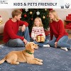 TackView Christmas Rug, Washable Floor Carpet Xmas Snowflake Decorative Indoor Throw Rug, Non-Slip Area Rug for Hallway, Kitchen - 3 of 4