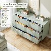 Modern 6 Drawer Dresser for Bedroom with Gold Handle and Large Drawer - 4 of 4