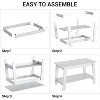 31.5" Modern Industrial Farmhouse Coffee Table with 2-Tier Storage, Black Rectangular MDF Table, Compact Durable Living Room & Office Table - 3 of 4