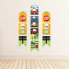 Big Dot of Happiness Cars, Trains, and Airplanes - Hanging Vertical Paper Banners - Transportation Birthday Party Wall Decoration - Indoor Door Decor - 3 of 4
