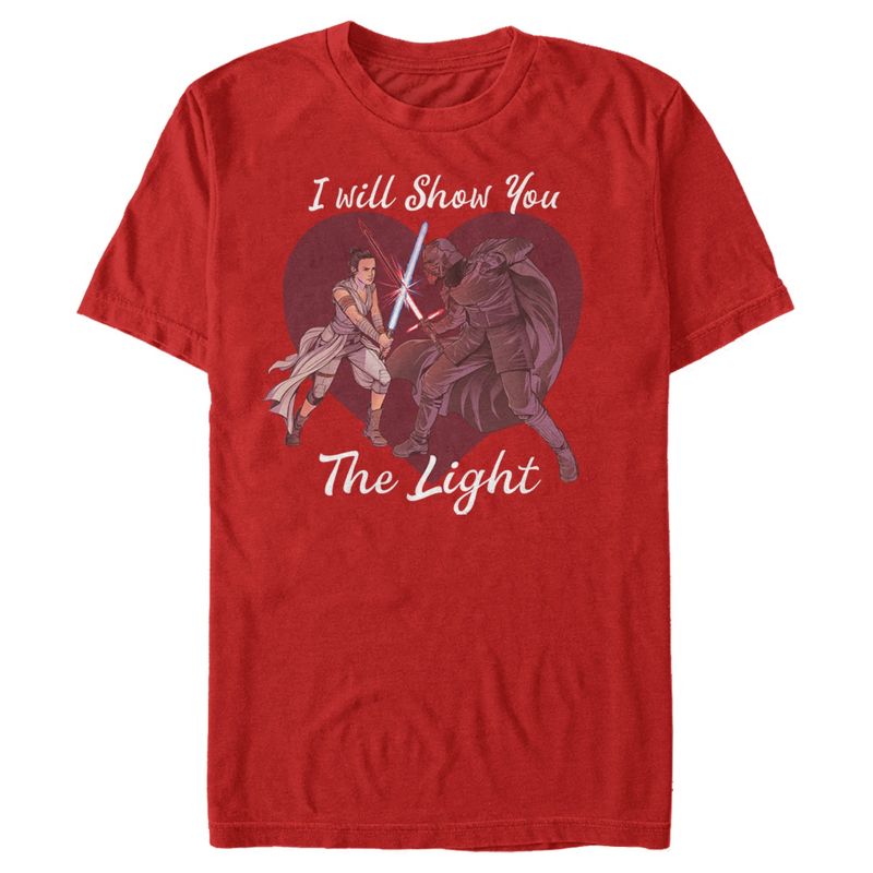 Men's Star Wars Kylo Ren and Rey I Will Show You the Light T-Shirt, 1 of 6