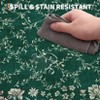 Floral Irregular Edge Carpet Indoor Non Slip Washable Boho Vintage Entry Rug Low Pile Throw Rugs for Entryway - 4 of 4