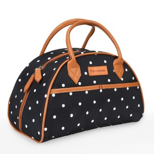 Tirrinia Fashionable Lunch Bag with Leather Handle, Insulated  Reusable Lunch Totes for Women & Men, Lunch Box for Working, Picnic, School - 1 of 4