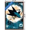 Trends International NHL San Jose Sharks - Maximalist Logo 23 Framed Wall Poster Prints - 3 of 4