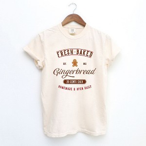 Simply Sage Market Women's Fresh-Baked Gingerbread Short Sleeve Garment Dyed Tee - 1 of 4