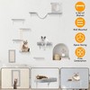 iMountek "6-Piece Wall-Mounted Cat Shelves Set with 3 Perches, 2 Houses, and Scratching Post for Cats"Grey - image 2 of 4