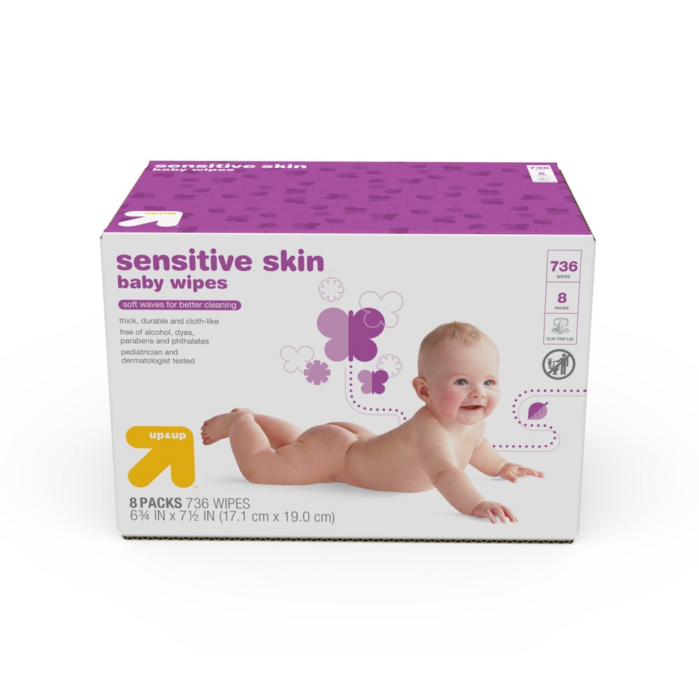 Sensitive Baby Wipes Refill Pack 736 ct - up & up