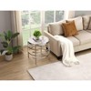 Modern End Table Coffee Table for Living Room, Storage Shelf Center Sofa Tea Table for Home Office Furniture - 3 of 4