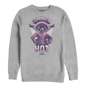 Men's Marvel Captain Marvel Maria Wings Sweatshirt - 1 of 3