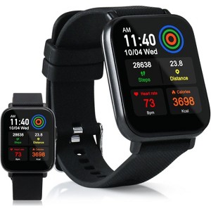 Zewa® Fitness Smart Health Watch, Oxygen Level Monitoring, Continuous Pulse Measurement, Call & SMS Notifications, Measurement - 1 of 4