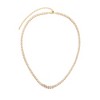Adornia 14k Gold Plated Bezeled Crystal Tennis Necklace - 4 of 4
