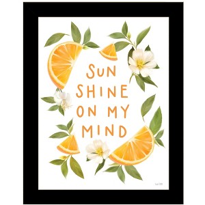 HomeRoots Sun Shine on My Mind Black Framed Print Wall Art - 1 of 3