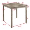 LOVSON Bar Table and Chairs Set, 5 Piece Dining Table Set, Industrial Breakfast Table Set, for Living Room, Dining Room, Game Room - 3 of 4
