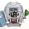 Simply Sage Market Women's Graphic Sweatshirt Just Livin' My Best Football Fan Life - 3 of 4