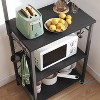 Bestier 5 Tier Microwave Stand, Coffee Bar Table with Storage for Small Space Kitchen - 3 of 4