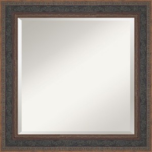 Amanti Art Attic Aged Beveled Wood Framed Bathroom Vanity Wall Mirror - 1 of 4